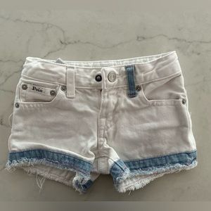 Polo Ralph Lauren white jeans shorts